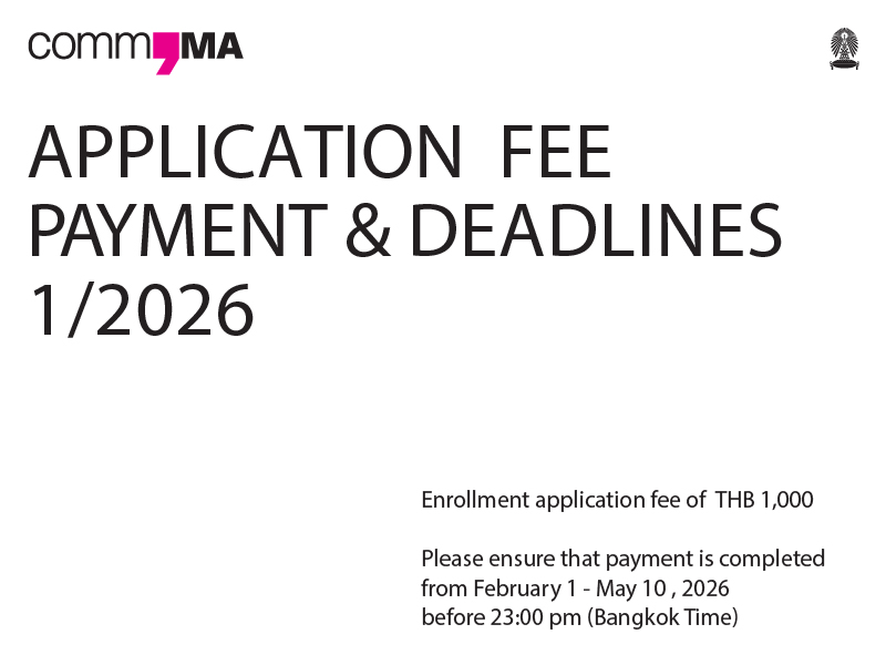APPLICATION FEE PAYMENT & DEADLINES  1/2026 -CommMA